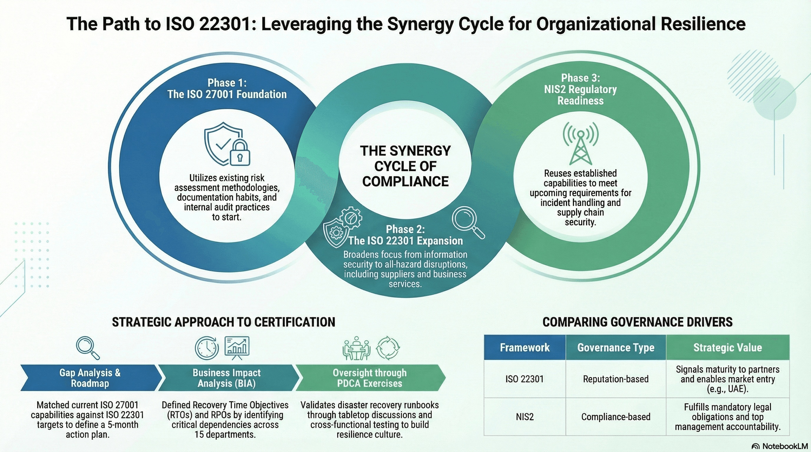 This synergy cycle illustrates how each framework implementation properly makes the next one cheaper, faster, and more effective.